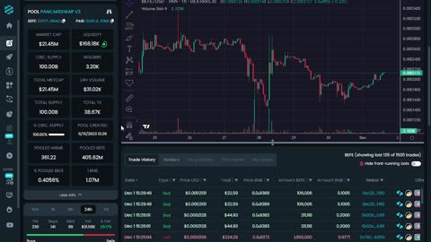 BEFE Live Market Chart