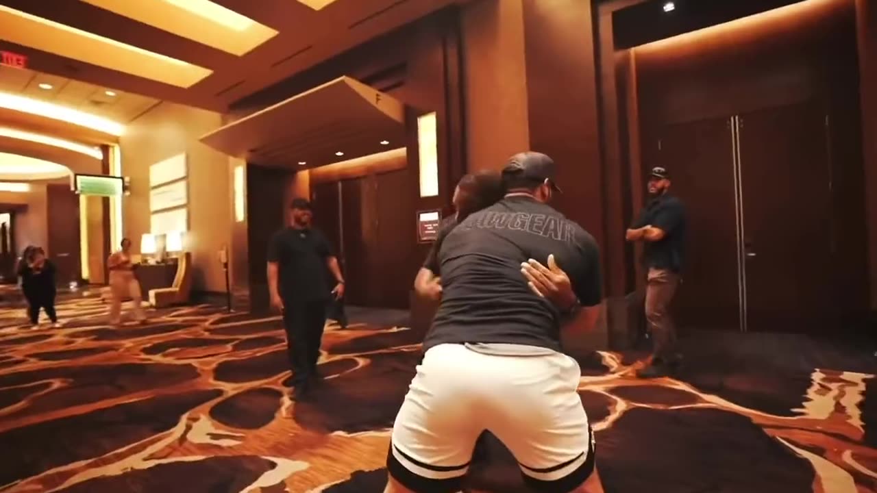 Bradley Martyn getting ragdolled and choked out by Nelk Boys security gaurd