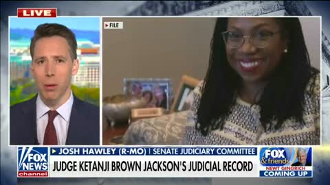 Josh Hawley Torches Judge Kentaji Brown Jackson's "Soft on Crime" Rulings