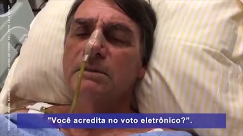 Do hospital, Jair Bolsonaro manda mensagem aos brasileiros (legendado)