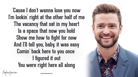 MIRRORS - JUSTIN TIMBERLAKE (LYRIC VIDEO)