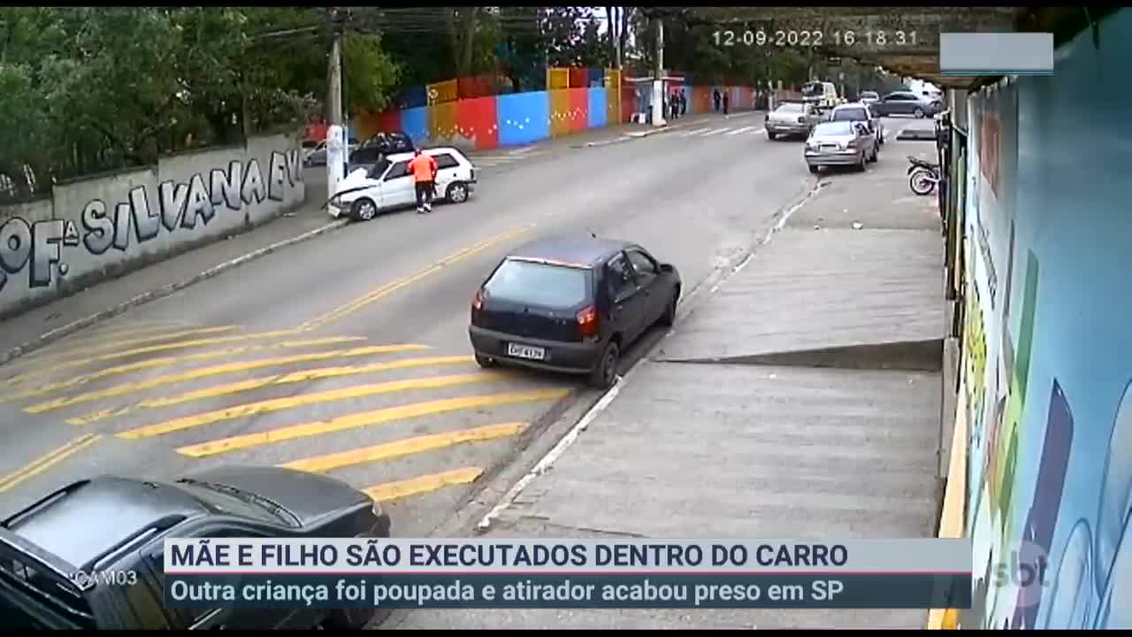 Mãe e filho de um ano são assassinados a tiros em São Paulo | SBT Brasil (12/09/22)