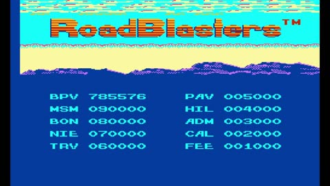 $ NES Road Blasters USA [ Pt.2] LEVEL 30 HAS THE FUEL TANK BY 3/4 EMPTIES AFTER CHECK POINT!