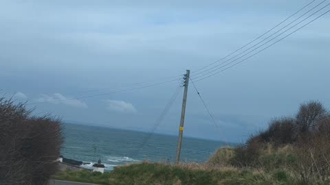 Descending down to Ballintoy Harbour