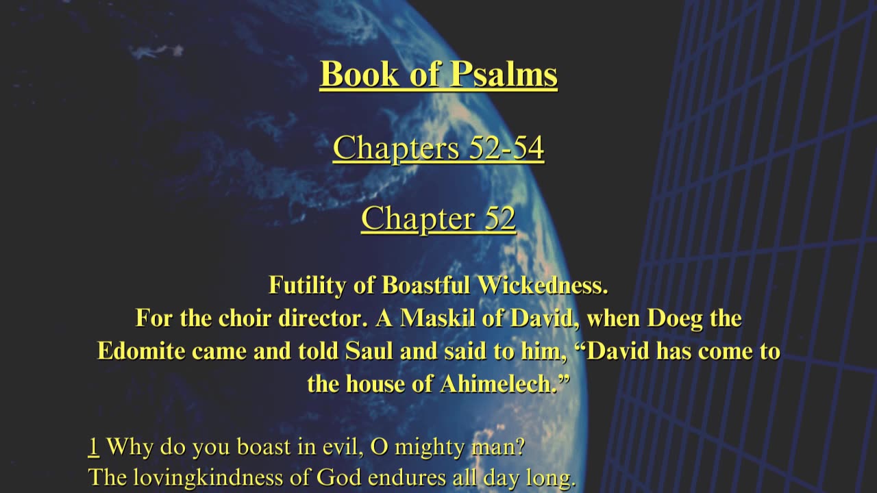 Christian Meme Video: Psalms Chapters 52 to 54 (05/19/2024)