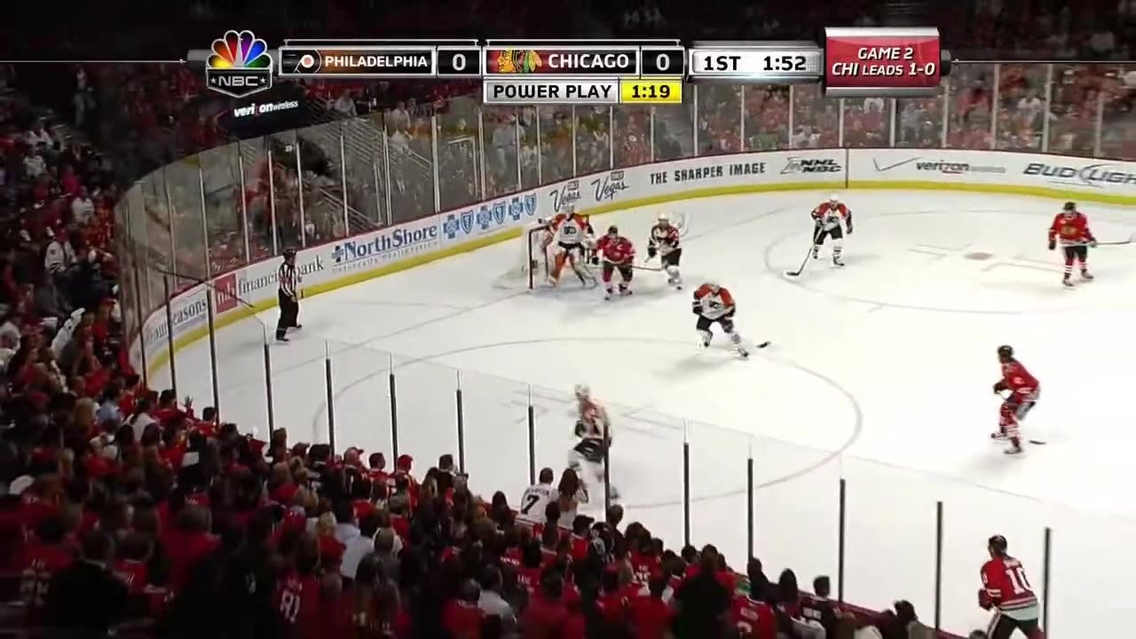 Blackhawks vs Flyers Game 2 2010 Stanley Cup Finals