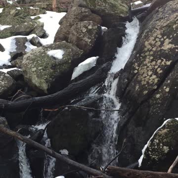 Waterfall at Session Woods in Burlington, Connecticut (USA)