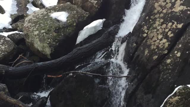 Waterfall at Session Woods in Burlington, Connecticut (USA)