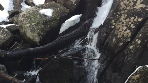 Waterfall at Session Woods in Burlington, Connecticut (USA)