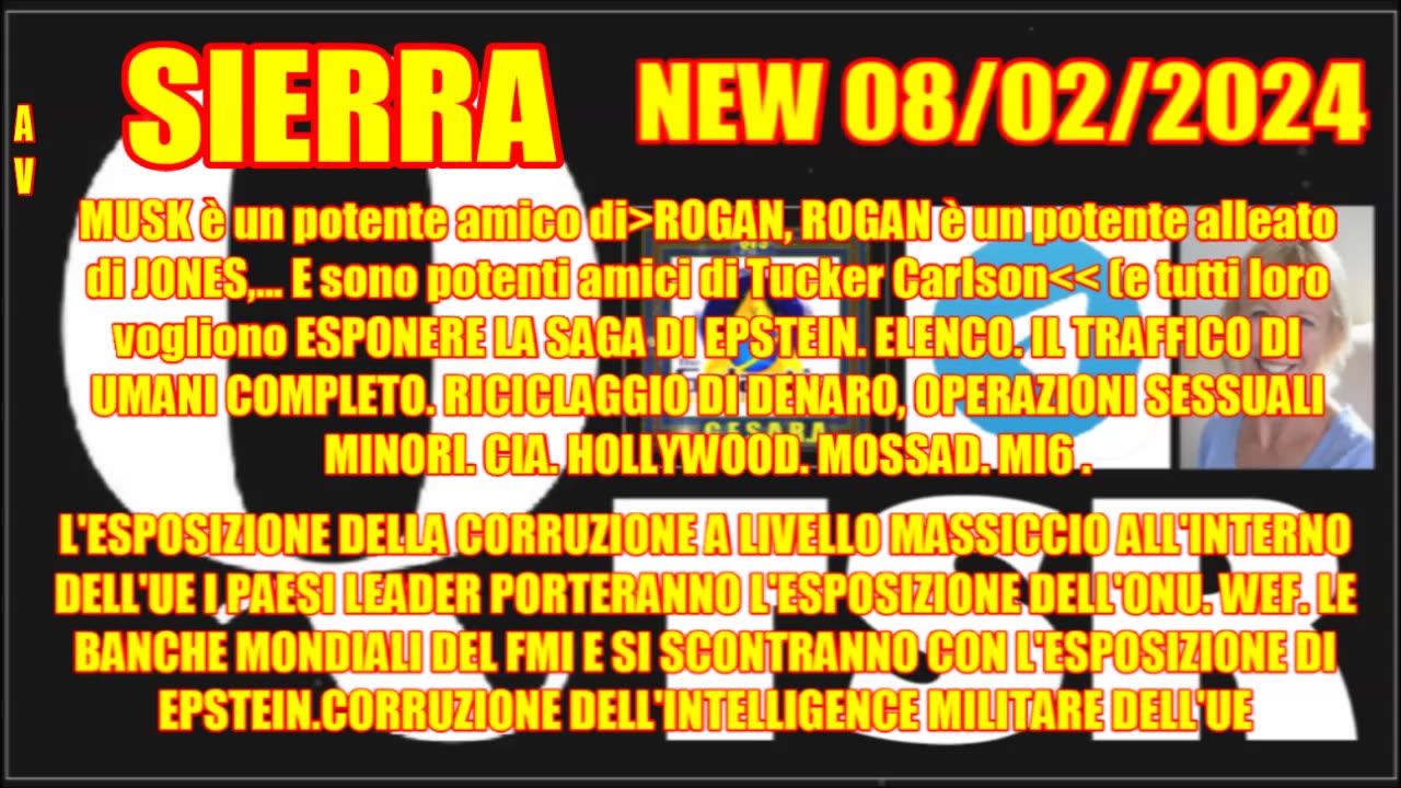 New 08/02/2024. QTSR. Messaggio di telegram. 7. 8 febbraio 2024. Da Sierra.