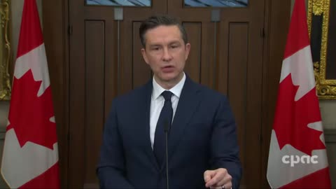 Conservative Leader Pierre Poilievre speaks with reporters on Parliament Hill – November 26, 2024