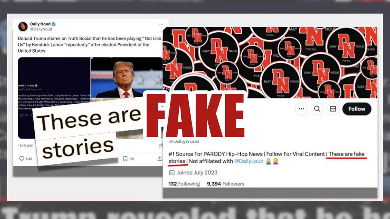 Fact Check: Trump Did NOT Post He 'Started His Day By Listening To "Not Like Us" By Kendrick Lamar'