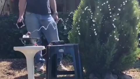 Water resonating with music