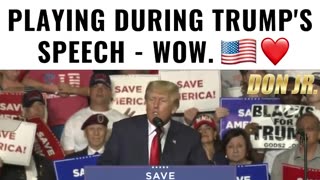 Crowd Goes Silent as Music Starts Playing During Trump's Speech