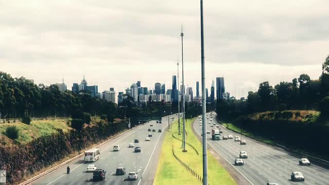 Hyperlapse of Eastern Freeway in Melbourne