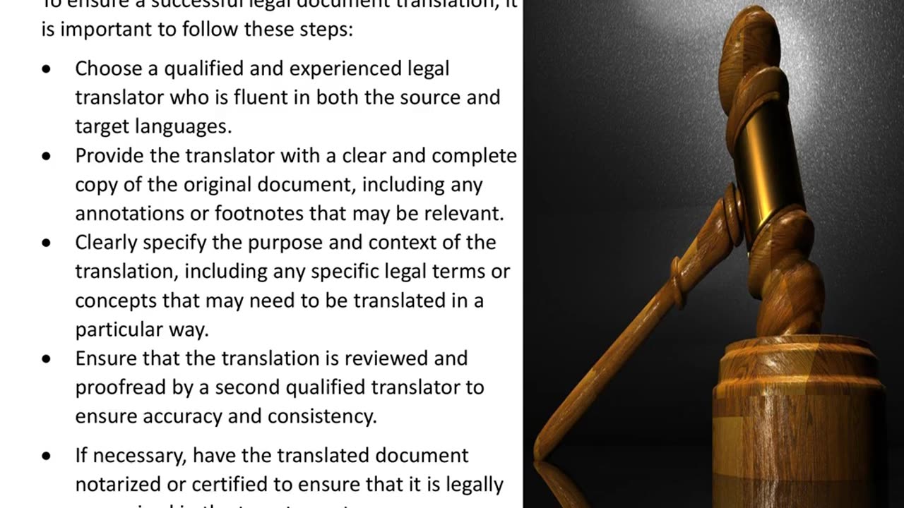 Legal Document Translation