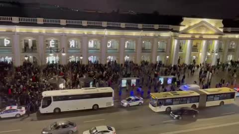 Санкт-Петербург. Протест против войны