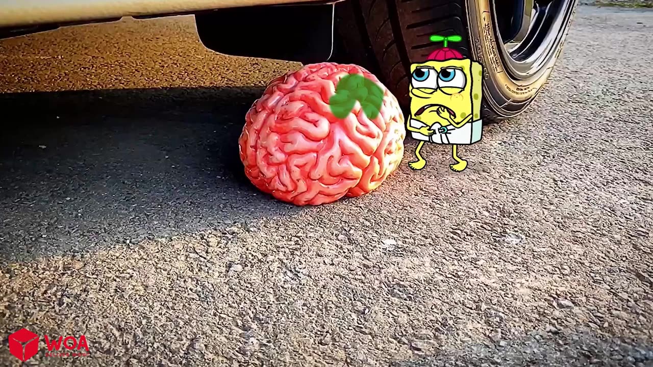 Crushing different objects with a car!