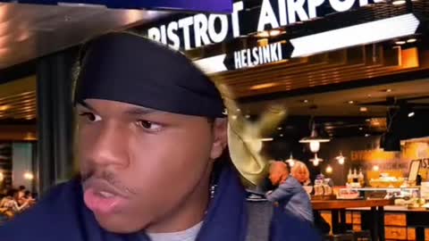 my mom at the airport realizing she forgot me:
