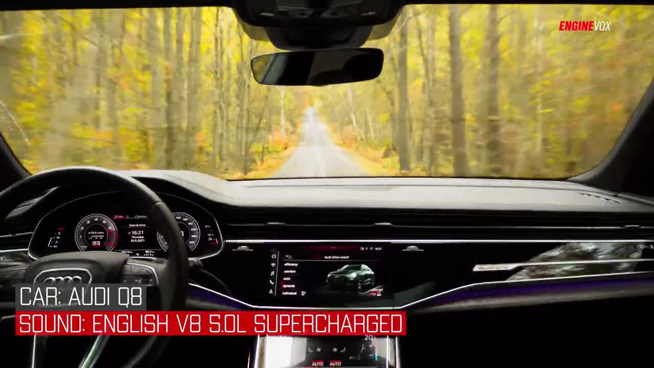 Audi Q8 with next-generation custom active sound system ENGINEVOX
