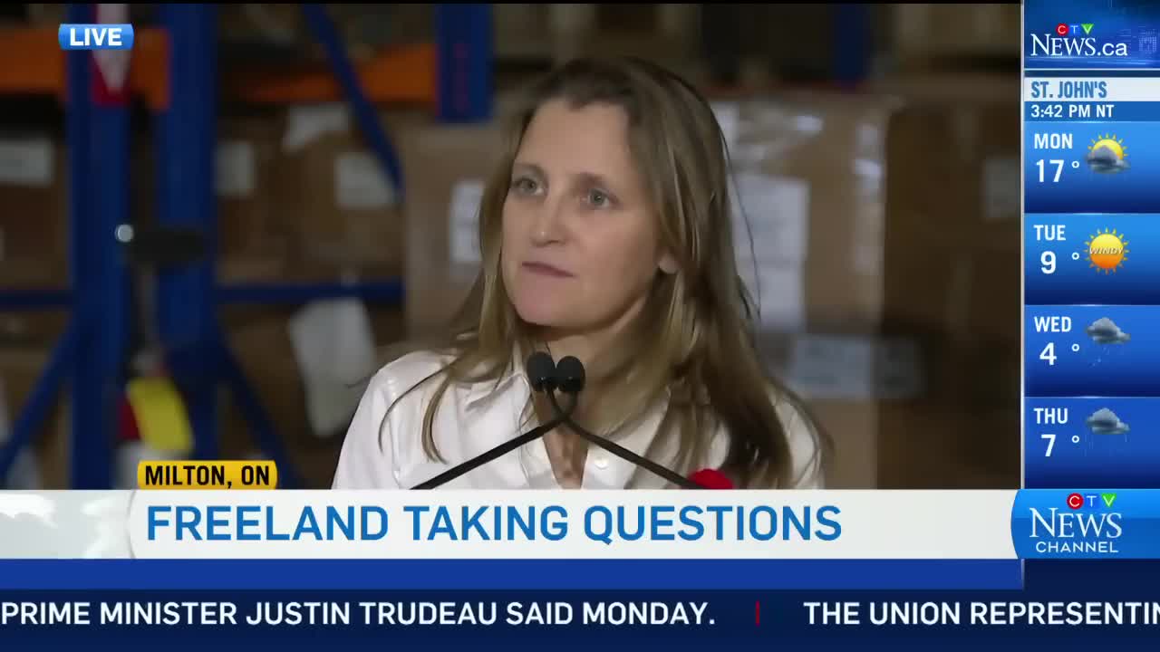 Chrystia Freeland: 'I am a very privileged person' | Canada cost of living crisis