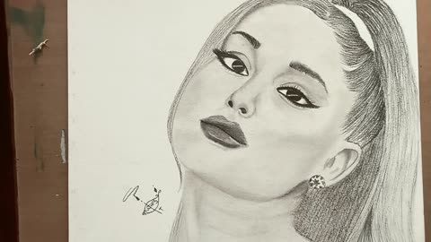 American singer Ariana Grande picture sketch 🔥💥🔥