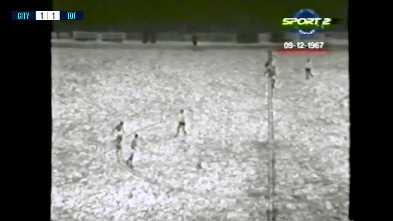 BALLET ON ICE! _ MAN CITY V SPURS 1967 _ CLASSIC HIGHLIGHTS