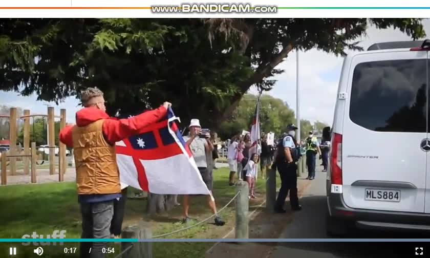 "Shame on you!" - Jacinda Ardern NZ Prime Minister met with protestors as she departs a school.