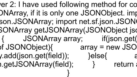 JSON Parsing Array and Single Object with same name