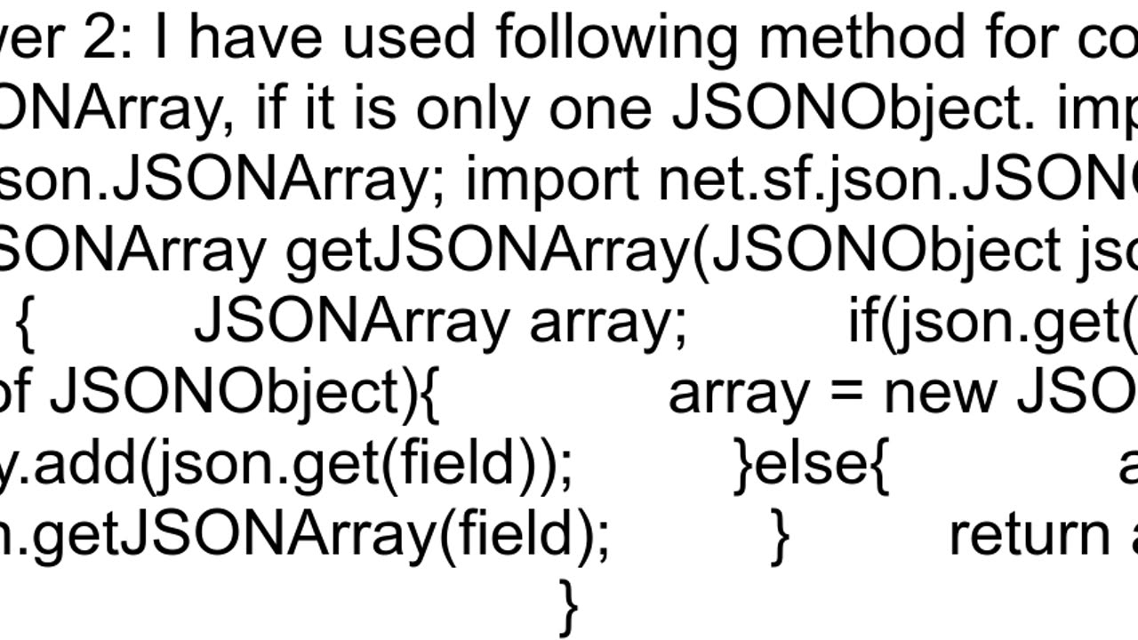 JSON Parsing Array and Single Object with same name