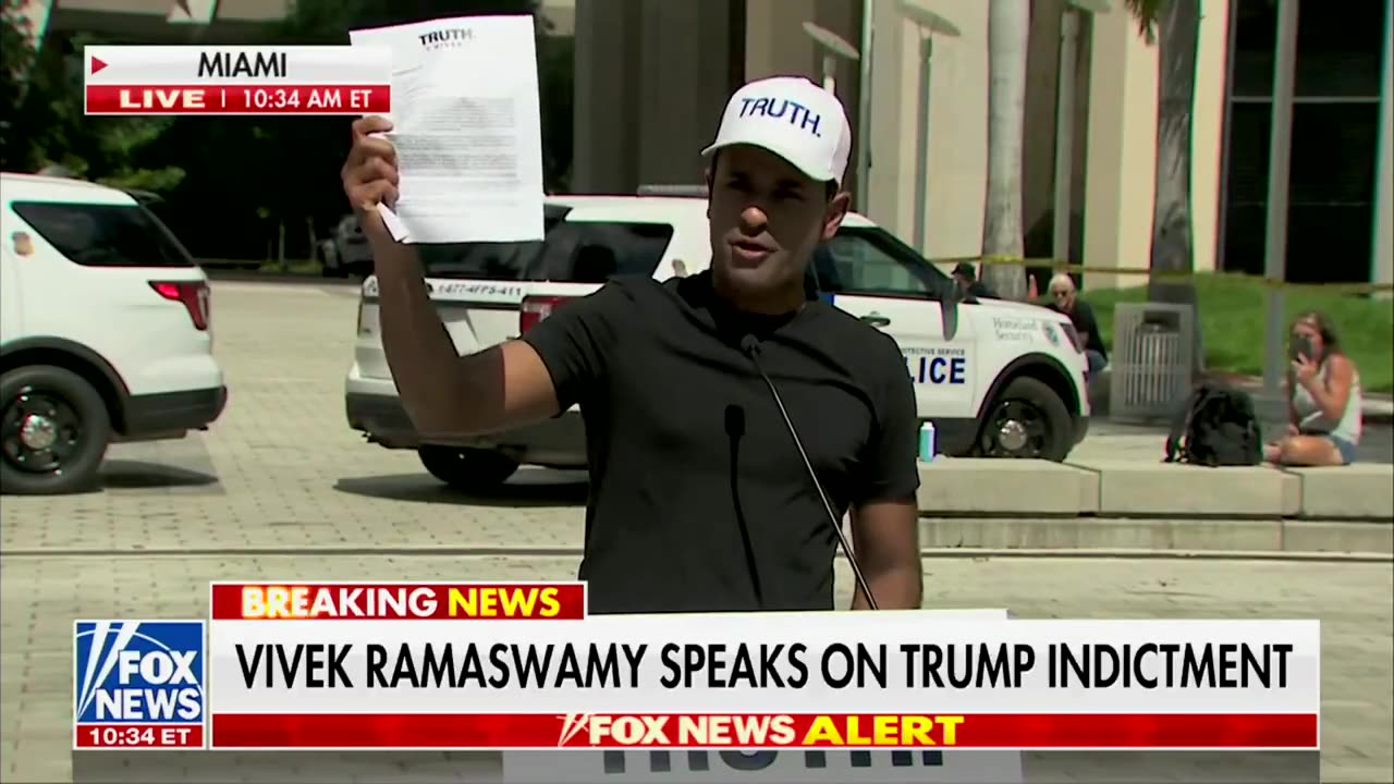 Vivek Ramaswamy promises to sue Biden Admin in Federal Court over TRUMP indictment