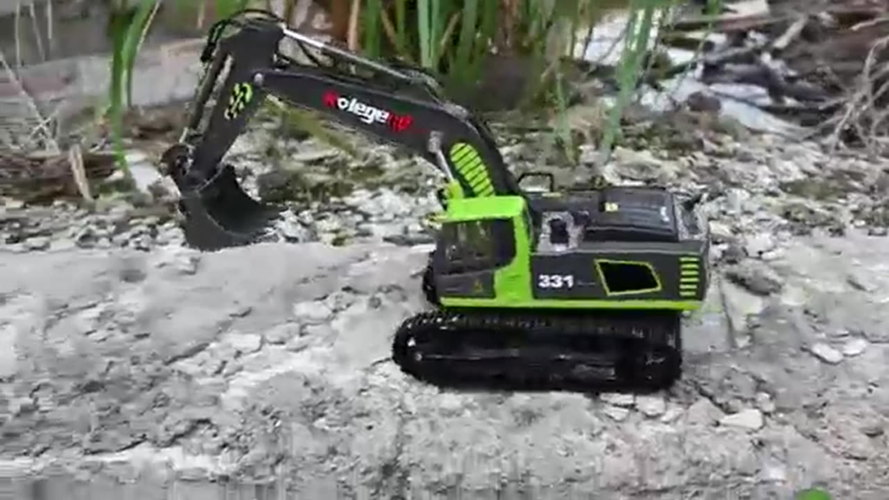 kolegend Remote Control Excavator Toy 16 Inch,