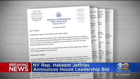 NY Rep. Jeffries announces House leadership bid