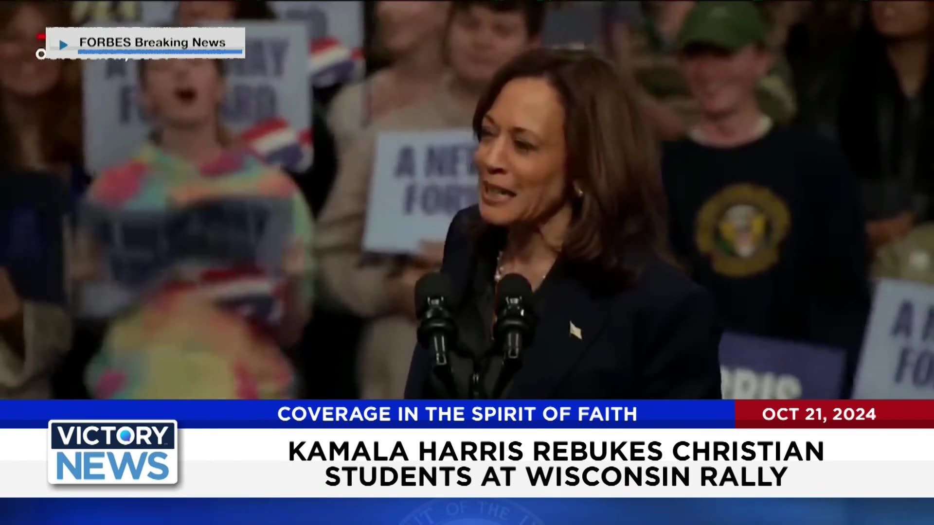 Victory News 10/21/24 4p.m Kamala Harris Rebukes Christian Students