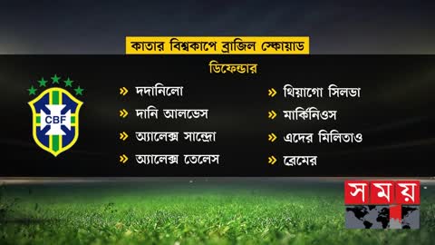 হেক্সা মিশনে ২৬ জনের স্কোয়াড ব্রাজিলের! _ Brazil Squad _ Football World Cup _ Somoy Sports
