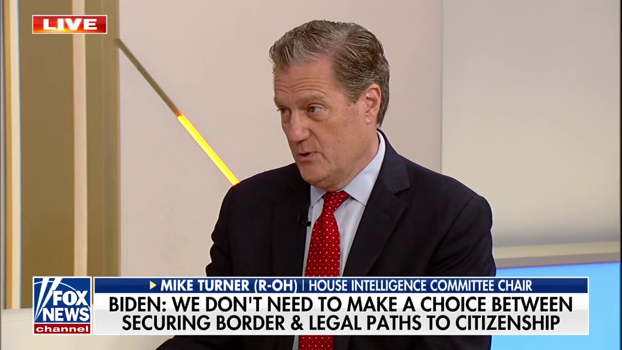 The current threat to national security is a result of Biden's border policy: Rep. Mike Turner