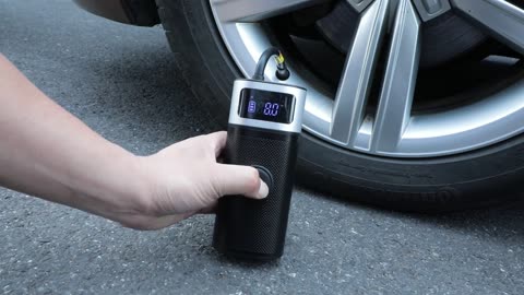 Rechargeable Car Air Inflator Pump With LED Lamp For Car