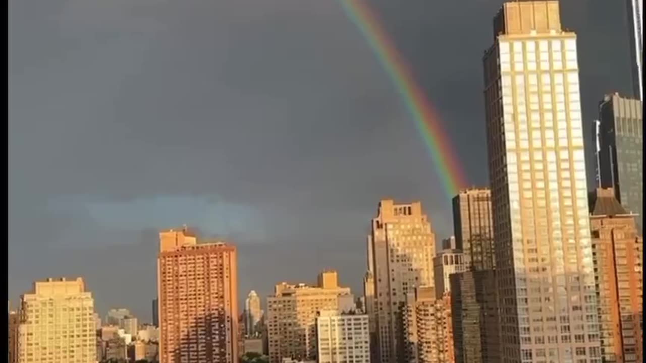 OMG!!! Fox News - Stunning full Rainbow lights up NYC skyline on day of 9/11/23 remembrance