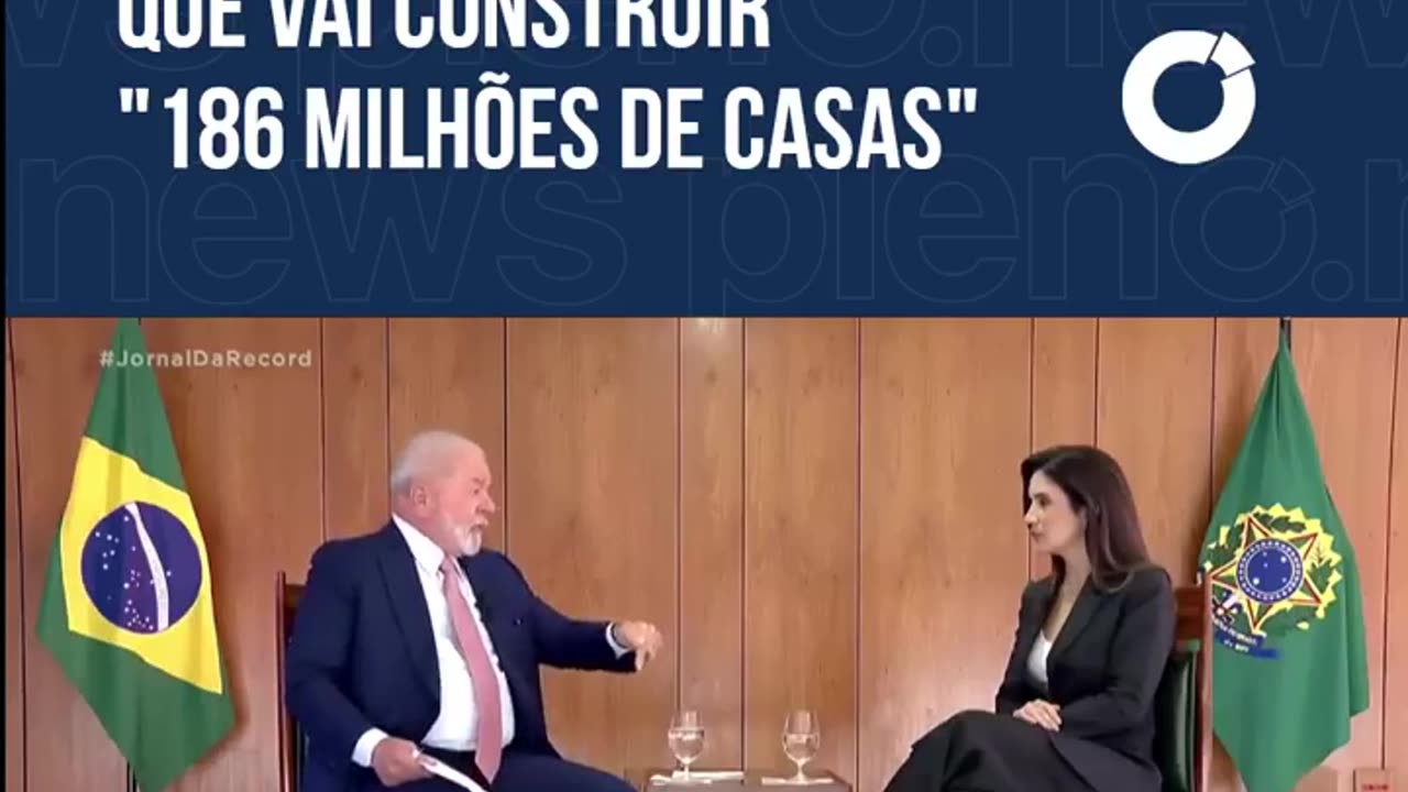 Lula “derrapa” e diz que vai construir “186 milhões de casas”
