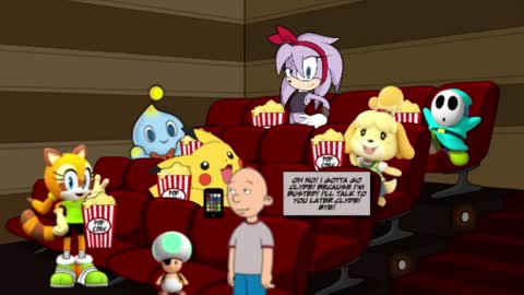 Classic Caillou Refuses To Turn Off His Phone In Cinemas / Grounded