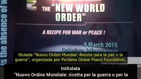 Dr. Mahathir Mohamad, ex primo ministro della Malasia 2015, NWO e Genocid@.