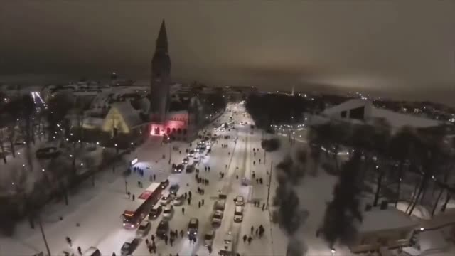 FINLAND FREEDOM CONVOY 2022 - DRONE FOOTAGE