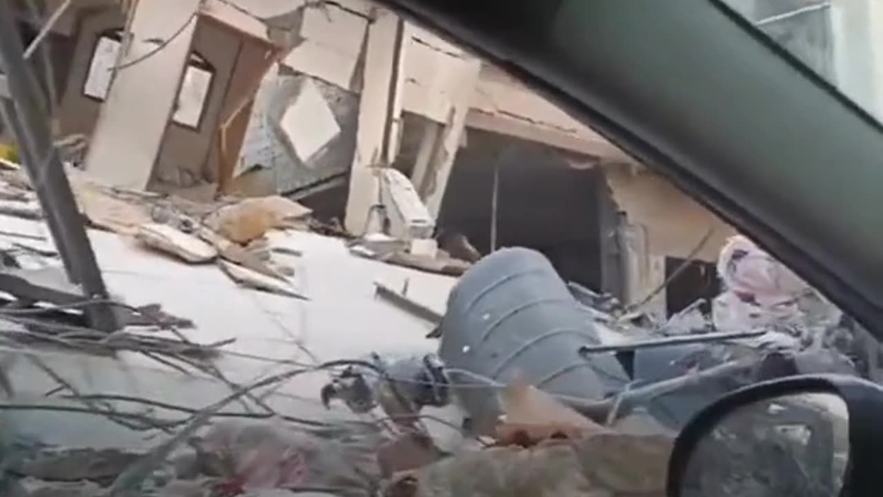 Scenes documenting the massive destruction caused to the city of Jabalia