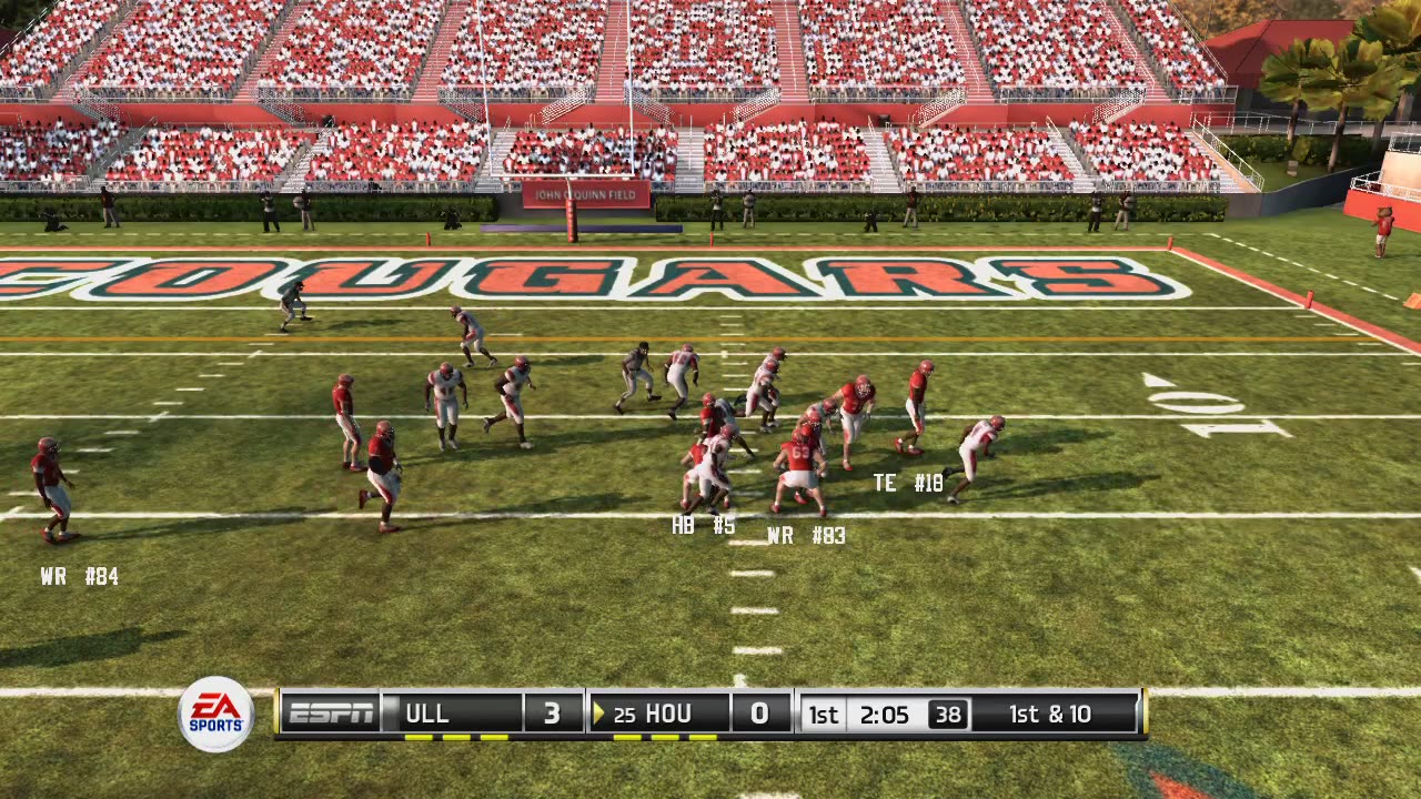 NCAA Football11 (Ps3) UL Lafayette Ragin' Cajuns vs Houston Cougars Part1