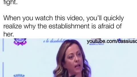 This woman speech is powerful God help her
