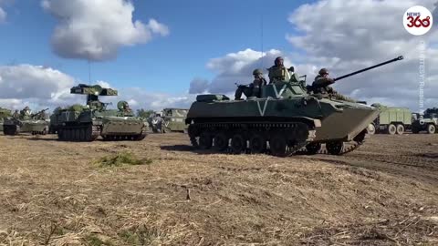 Ukraine Crisis: Column movement of Russian Armed Forces