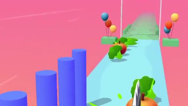Very relaxing ASMR slicing game - Juicy Run!!