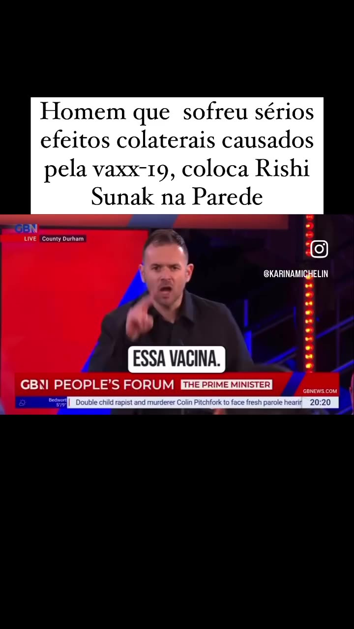 Homem que sofreu efeitos adversos graves com a vax C19, confronta o primeiro ministro