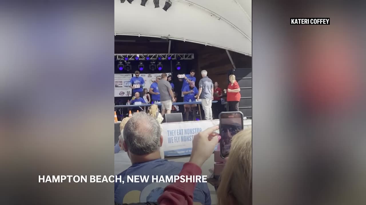 WATCH: New Hampshire Gov. Chris Sununu saves man choking at eating contest