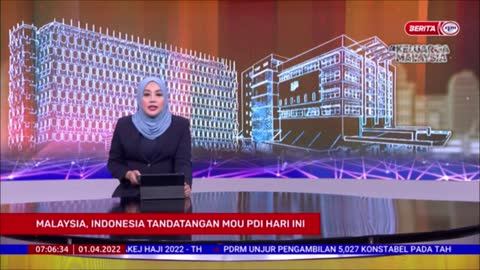 1 APR 2022 – BERITA PAGI – MALAYSIA, INDONESIA TANDATANGAN MOU PDI HARI INI